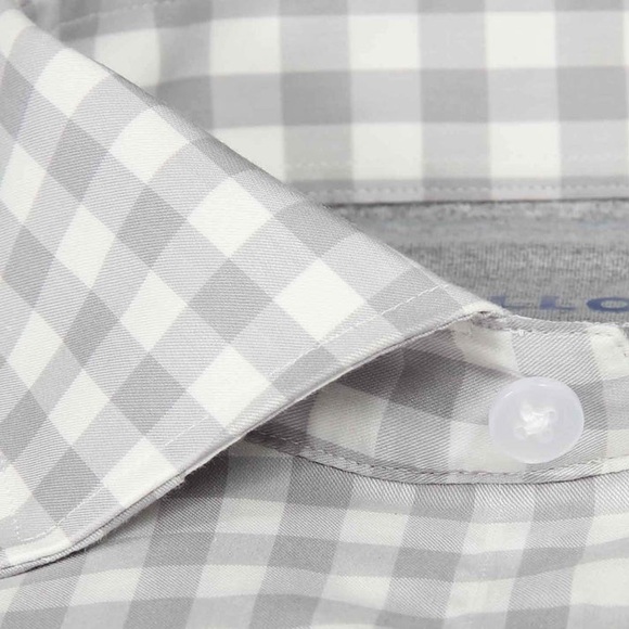 Twillory- Trendsetter- Performance Grey White Gingham- 15.5- M - 32.33 - Picture 2 of 4